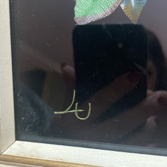 Vintage Floral Art Print in Textured Frame - Picture 3 of 16